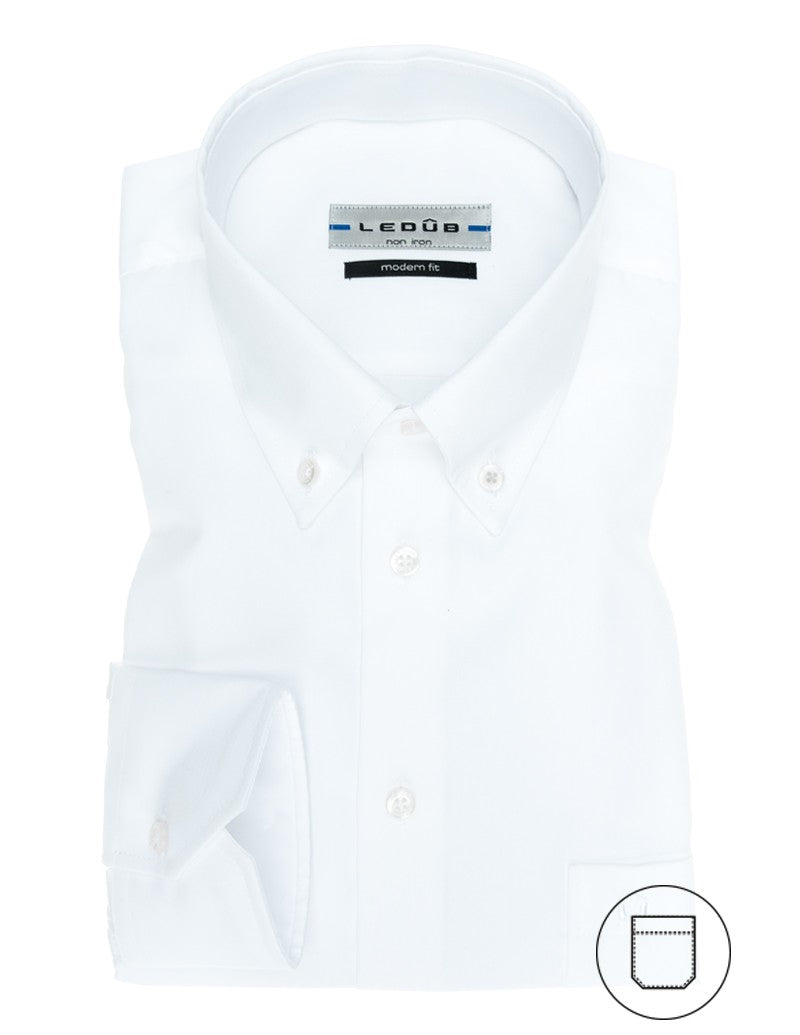 Modern Fit overhemd lange mouw button down non iron
