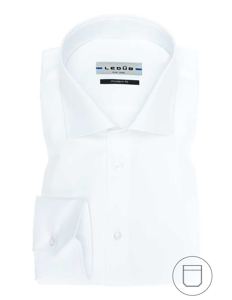 Modern Fit overhemd extra lange mouw wide spread non iron