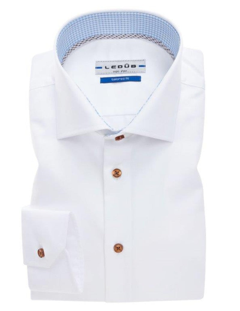 Tailored Fit overhemd lange mouw wide spread non iron