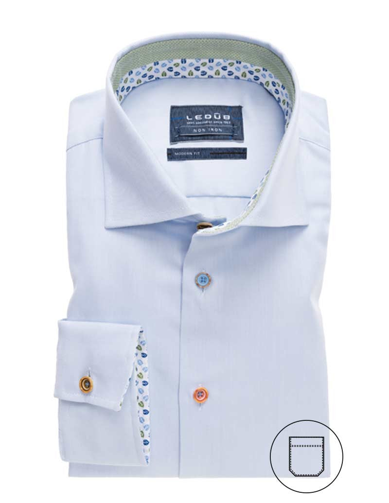 Modern Fit shirt long sleeve wide spread non iron