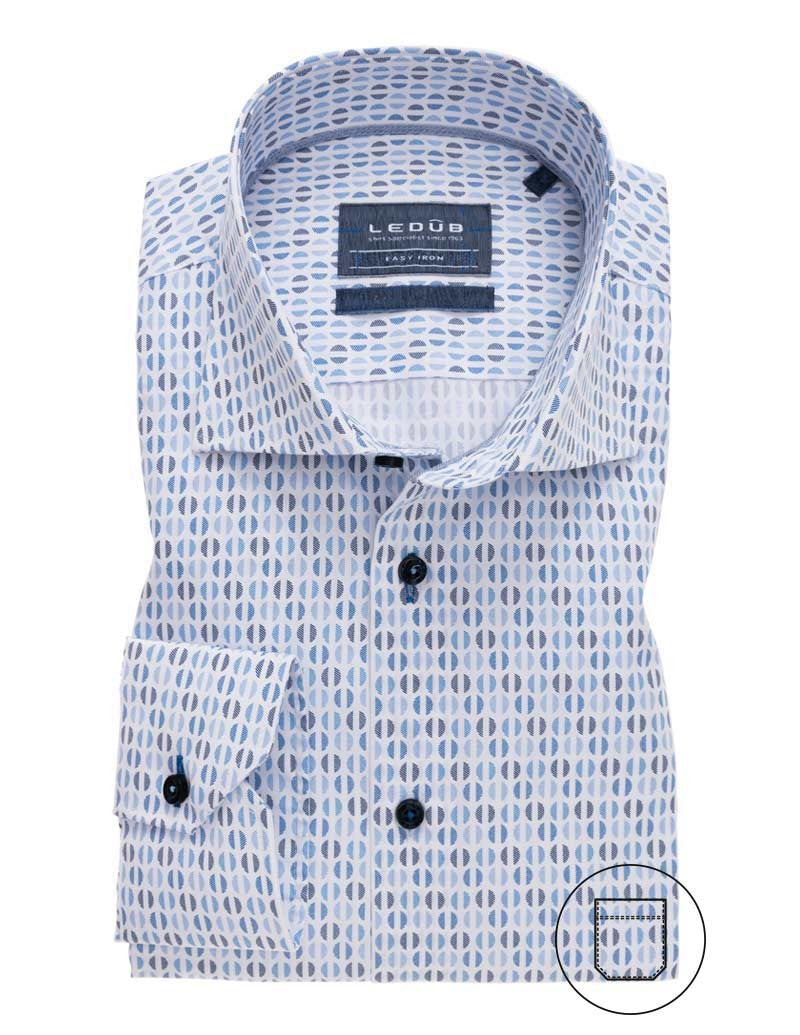 Modern Fit overhemd lange mouw wide spread easy care