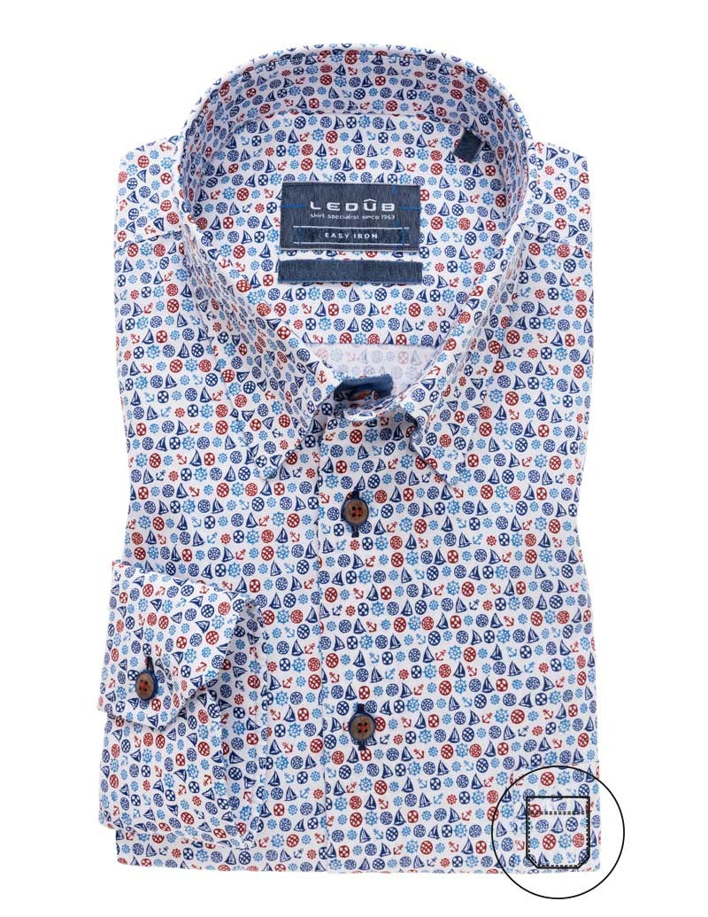 Modern Fit shirt long sleeve button down easy care