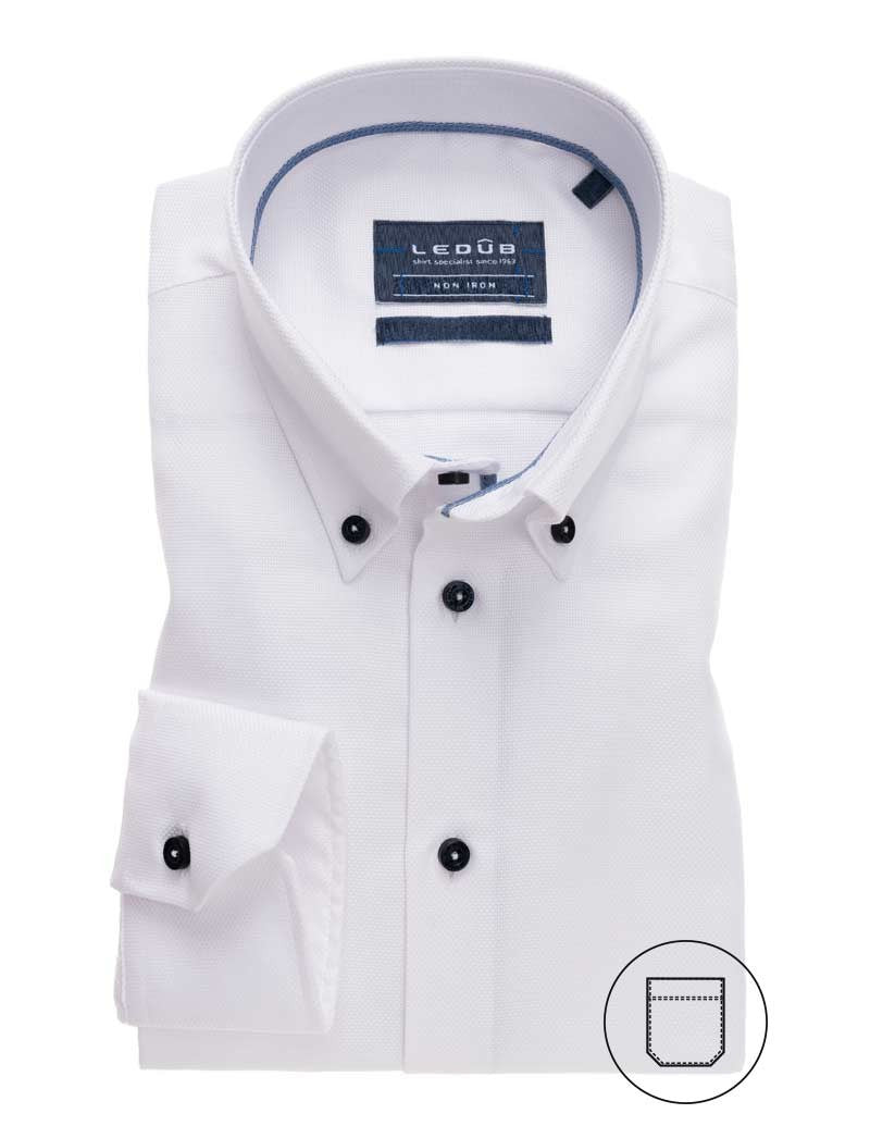 Modern Fit overhemd lange mouw button down non iron