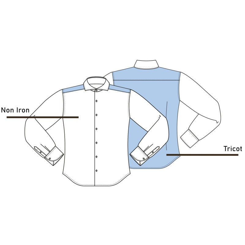 Modern Fit N overhemd lange mouw cutaway non iron