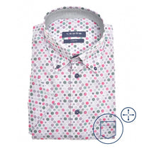 Load image into Gallery viewer, Modern Fit N shirt short sleeve button down stretch
