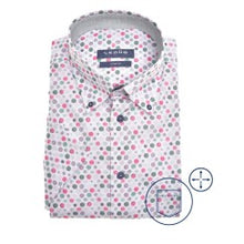 Load image into Gallery viewer, Modern Fit N shirt short sleeve button down stretch
