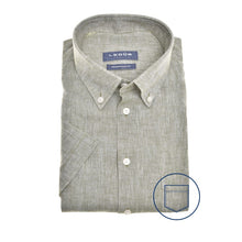 Load image into Gallery viewer, Modern Fit N shirt short sleeve button down linen
