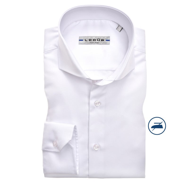 Slim Fit overhemd lange mouw cutaway non iron