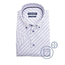 Load image into Gallery viewer, Modern Fit N shirt short sleeve button down stretch
